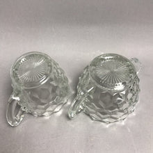 Load image into Gallery viewer, Fostoria American Clear Cream Pitcher &amp; Sugar Bowl (3")
