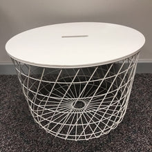 Load image into Gallery viewer, White End Table / Storage (16x24x24)
