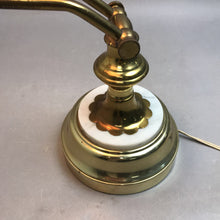 Load image into Gallery viewer, Vintage Brass Ajustable Arm Table Desk Candlestick Lamp Marble Base (19")
