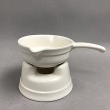 Load image into Gallery viewer, Vintage Pfaltzgraff Stoneware Butter Warmer Sauce Pot White (4")
