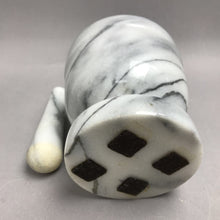 Load image into Gallery viewer, Marble Gray &amp; White Mortar &amp; Pestle (5")
