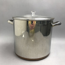 Load image into Gallery viewer, Revere Ware 12 Qt Tall Stock Pot &amp; Glass Lid ~ Copper Bottom Clinton Illinois US
