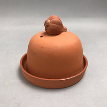 Load image into Gallery viewer, Vintage Terra Cotta Garlic Keeper Roaster With Glazed Base (6x5)
