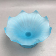 Load image into Gallery viewer, Vintage Westmoreland Blue Satin Glass Pedestal Candy Dish (6x4)
