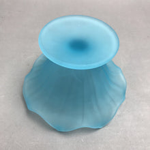 Load image into Gallery viewer, Vintage Westmoreland Blue Satin Glass Pedestal Candy Dish (6x4)
