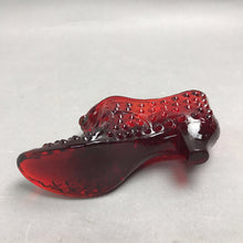 Load image into Gallery viewer, Vintage Red Fenton Glass Slipper Hobnail Pattern (5.5x3)
