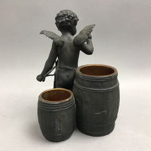 Load image into Gallery viewer, Vintage Bronze Winged Cherub Boy With Open Barrels (7x5)
