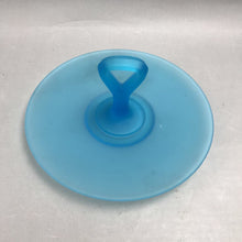 Load image into Gallery viewer, Vintage Tiffin Blue Satin Frosted Glass Tidbit Serving Tray (4"x10")
