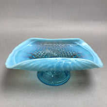 Load image into Gallery viewer, Vintage Northwood Argonaut Shell Nautilus Blue Candy Dish (2x8x5)
