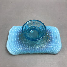 Load image into Gallery viewer, Vintage Northwood Argonaut Shell Nautilus Blue Candy Dish (2x8x5)
