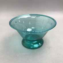 Load image into Gallery viewer, Vintage Hand Blown Teal Glass Bowl (3.5x6)
