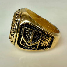 Load image into Gallery viewer, Vintage Chicago Bulls Goldtone Enamel Championship Ring sz 6
