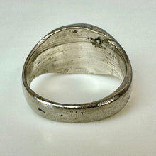 Load image into Gallery viewer, Vintage WW2 Trench Art Souvenir Napoli Silvertone Ring sz 10.75
