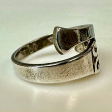 Load image into Gallery viewer, Vintage Roger Bros Silverplate Spoon Ring sz 4.5/Adjustable
