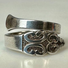 Load image into Gallery viewer, Vintage Roger Bros Silverplate Spoon Ring sz 4.5/Adjustable
