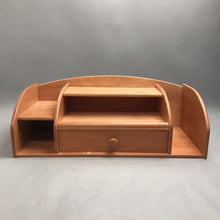 Load image into Gallery viewer, Light Wood Desktop Organizer with Storage (8x22x10)
