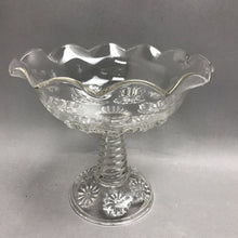 Load image into Gallery viewer, EAPG Riverside Chrysanthemum Double Daisy Open Compote (7")
