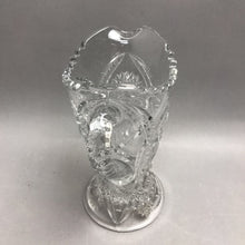 Load image into Gallery viewer, Clear Pressed Glass Pitcher (9.5")
