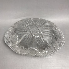 Load image into Gallery viewer, Vintage American Brilliant Cut Glass Oval Pinwheel Sawtooth Bowl (4x10x6)

