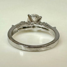 Load image into Gallery viewer, Sterling Cubic Zirconia Engagement Ring sz 7
