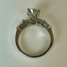 Load image into Gallery viewer, Sterling Cubic Zirconia Engagement Ring sz 7
