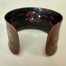 Load image into Gallery viewer, Vintage MCM Handcrafted Brutalist Copper Cuff Bracelet
