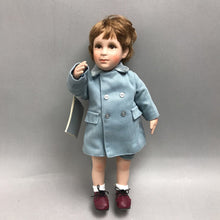 Load image into Gallery viewer, Danbury Mint John "John John" F Kennedy Jr Porcelain Doll; A Farewell Salute (12")
