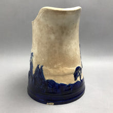 Load image into Gallery viewer, Antique Old Sleepy Eye Indian Pitcher Pottery Blue Native (8.5")(As Is)
