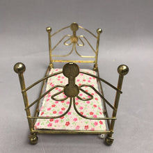 Load image into Gallery viewer, Vintage Brass Doll Twin Bed (4x4x6)
