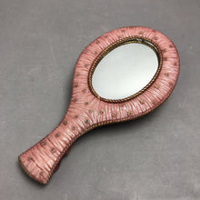 Load image into Gallery viewer, Ornate Resin Flower Design Hand Mirror (10")
