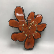 Load image into Gallery viewer, Vintage Lacquered Live Edge Cypress Wood Clock (14x12x1.75)
