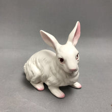 Load image into Gallery viewer, Vintage Napcoware Albino White Bunny Figurine w/ Red Eyes (4.5x4)
