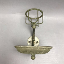 Load image into Gallery viewer, Antique Wall Mount Soap &amp; Cup Holder (7")
