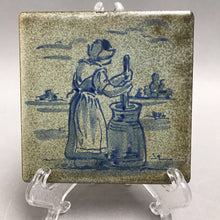 Load image into Gallery viewer, Antique Blue &amp; White Dutch Deft Landscape Tile (4x4)
