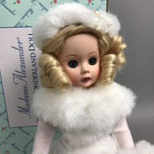 Load image into Gallery viewer, Madame Alexander for Danbury Mint Porcelain Doll - Winter Wonderland (~15") (As-Is; Heel Broke)

