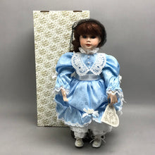 Load image into Gallery viewer, Franklin Mint Franklin Heirloom Porcelain Doll - Pamela (~15")
