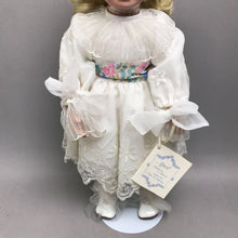 Load image into Gallery viewer, Hamilton Collection Porcelain Doll - April, "Pretty as a Picture" (~16.5")

