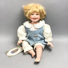 Load image into Gallery viewer, Victoria Rosewood Blonde Porcelain/Cloth Girl Doll (~16")
