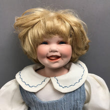 Load image into Gallery viewer, Victoria Rosewood Blonde Porcelain/Cloth Girl Doll (~16")
