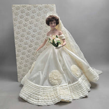 Load image into Gallery viewer, Franklin Mint Jackie Kennedy Porcelain Bride Doll (~16")
