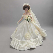 Load image into Gallery viewer, Franklin Mint Jackie Kennedy Porcelain Bride Doll (~16")
