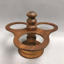 Load image into Gallery viewer, Mid Century Wooden Condiment Server Holder (7x8)

