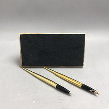 Load image into Gallery viewer, Sheaffer Two Pen Desk Set on Spanish Onyx Base (As-Is) (4.5x7)
