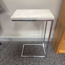 Load image into Gallery viewer, End Table Metal/Faux Marble (26x10x16)
