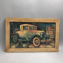 Load image into Gallery viewer, Vintage Framed Art Print Depicting a 1929 Ford Model A (13x21)
