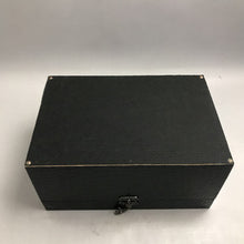 Load image into Gallery viewer, Black Crocodile-Embossed Faux Leather Storage Box (14x9x7)
