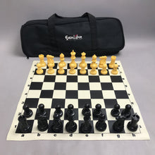 Load image into Gallery viewer, Excalibur Portable Chess Set Vinyl Board, Pieces And Bag (20")
