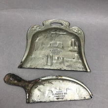 Load image into Gallery viewer, 1933-34 Worlds Fair Chicago Fort Dearborn N Shure Importers Crumb Scraper w Bin (6")
