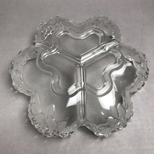 Load image into Gallery viewer, Vintage Mikasa Walther Crystal Carmen Divided Serving Bowl (10x2.5)
