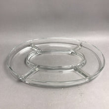 Load image into Gallery viewer, Vintage Clear Glass Oval Divided Serving Platter (16x11x1.5)
